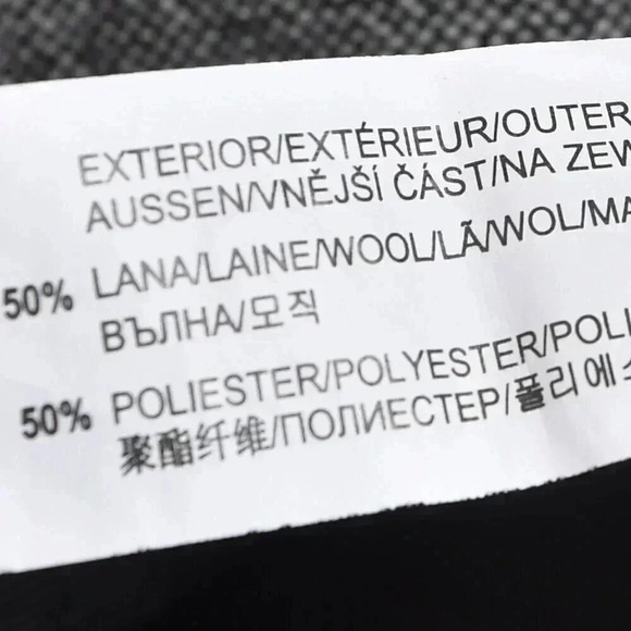 Zara Wool Blend Midi Pencil Skirt Gray Size XL - Picture 6 of 9